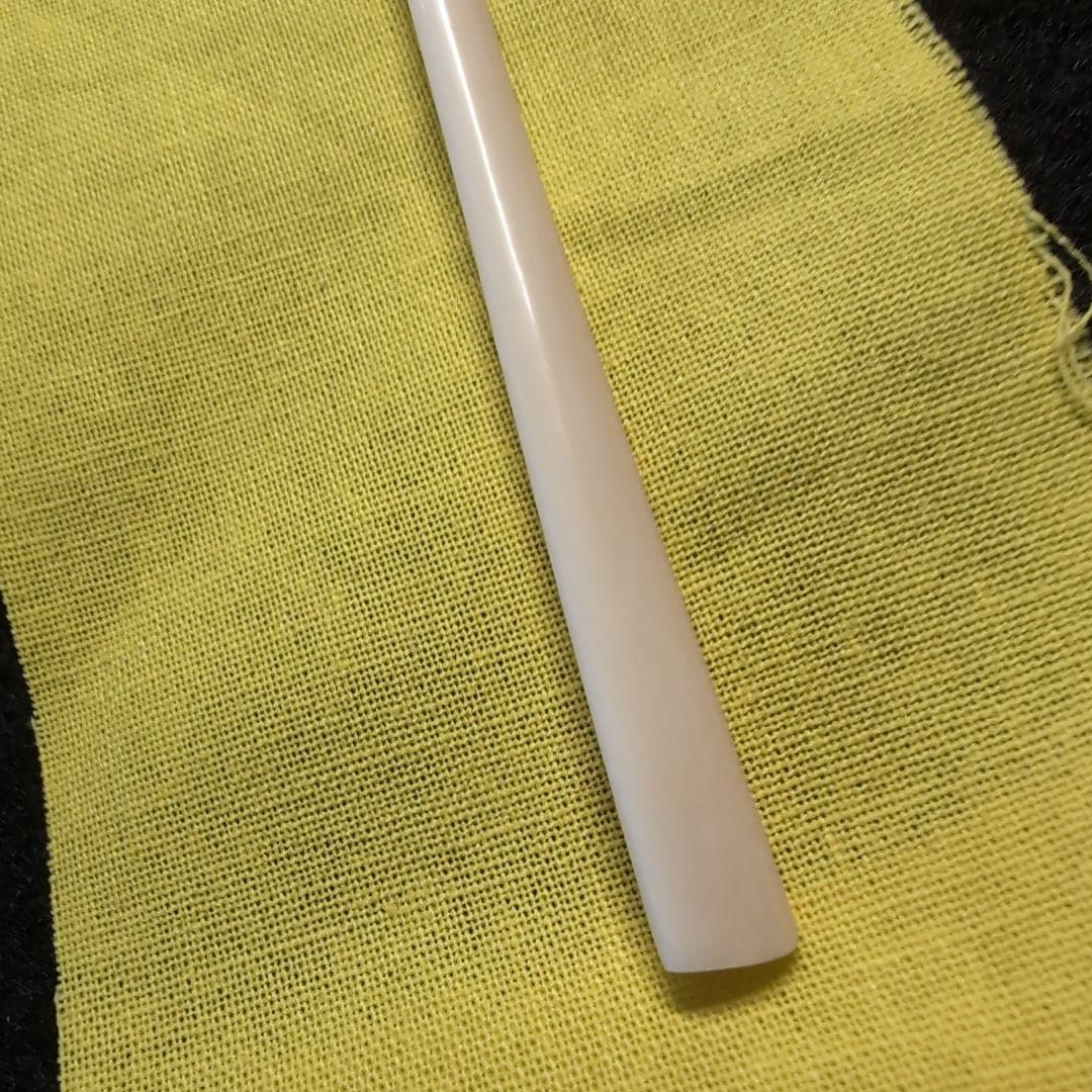 【茶道】茶杓　銘:知音 　極上白　竹　２本セット　竹筒　桐箱入り布付き　前田昌道