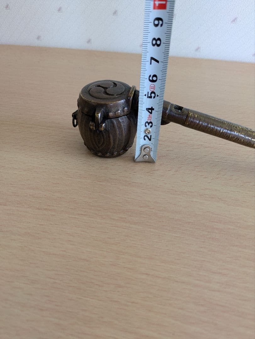 矢立　太鼓型　三つ巴模様