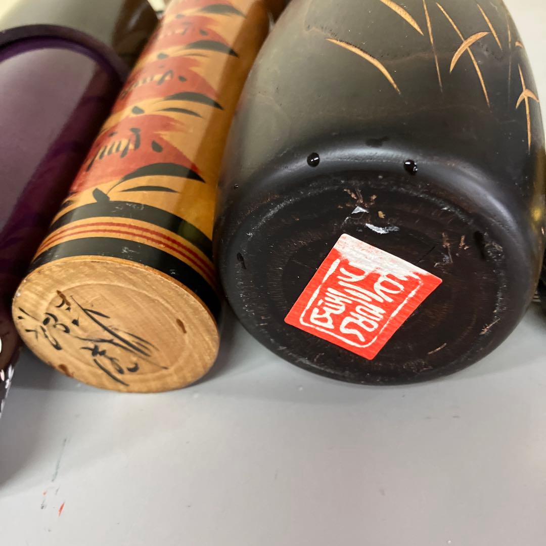 D-3 昭和レトロ レトロモダン こけし 7体セット 伝統工芸 郷土玩具 和風