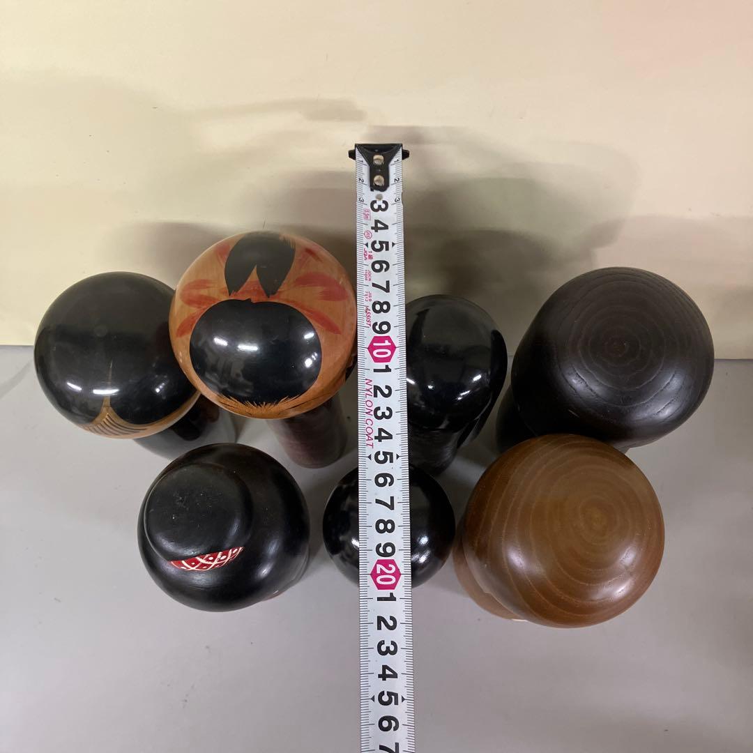 D-3 昭和レトロ レトロモダン こけし 7体セット 伝統工芸 郷土玩具 和風