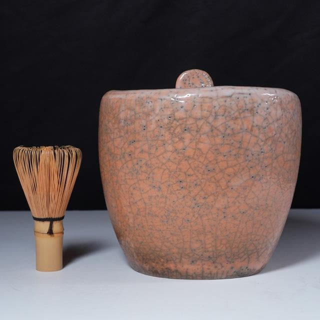 大樋年雄　大樋白釉水指　共箱　茶道具　大樋長左衛門　金沢