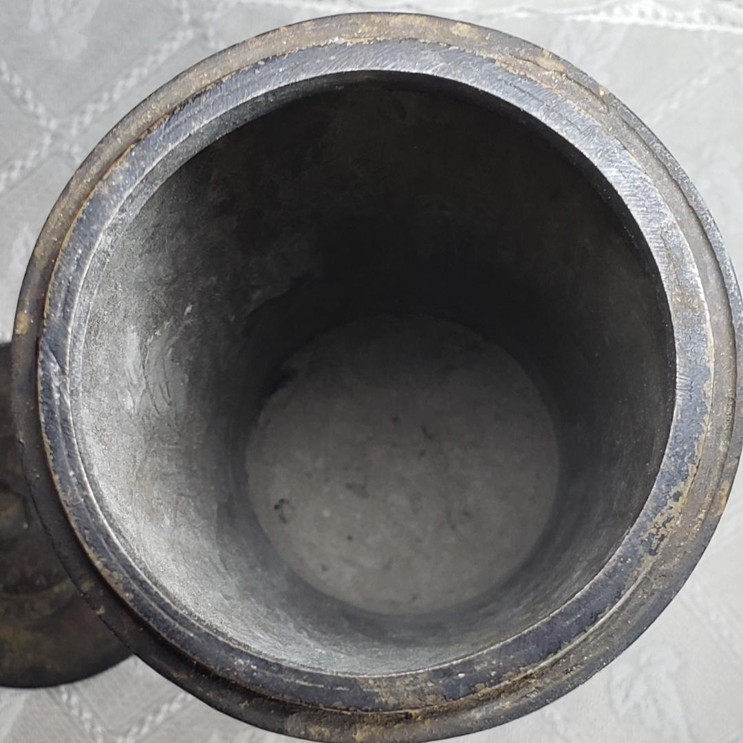 ◆『徳川家 金銅観音菩薩彫経筒 三つ葉葵紋』◆検）仏像 徳川家康 徳川家光 空海