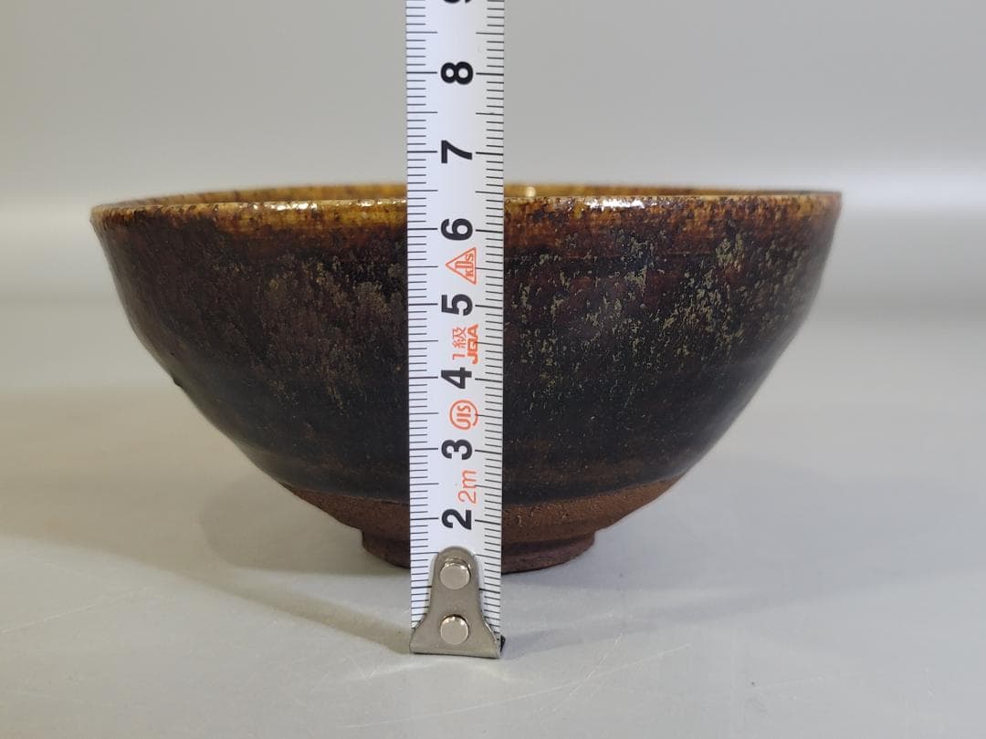 茶道具 唐津飴釉茶碗 時代物