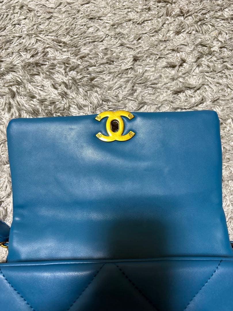 もも　 ④シャネル　ブルー　チェーンバッグ　ノベルティ