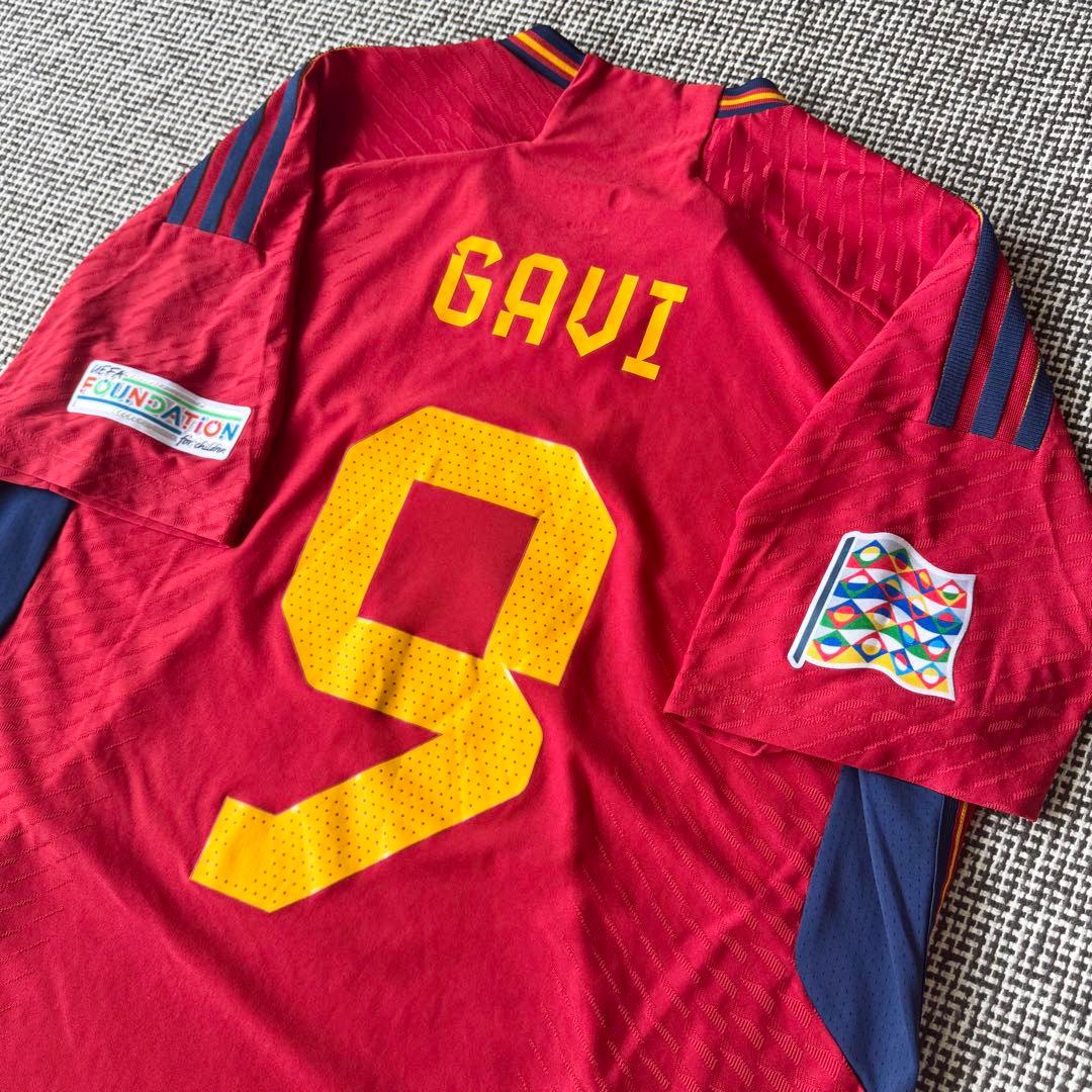 【オーセンティック・NLパッチ付き】ガビ ＃９ スペイン代表 ２２／２３（H）