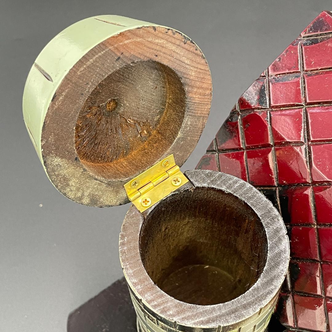 動作品 知床旅情 オルゴール付き牧場模型 鉄道弘済会製 ペン立て R8SB34