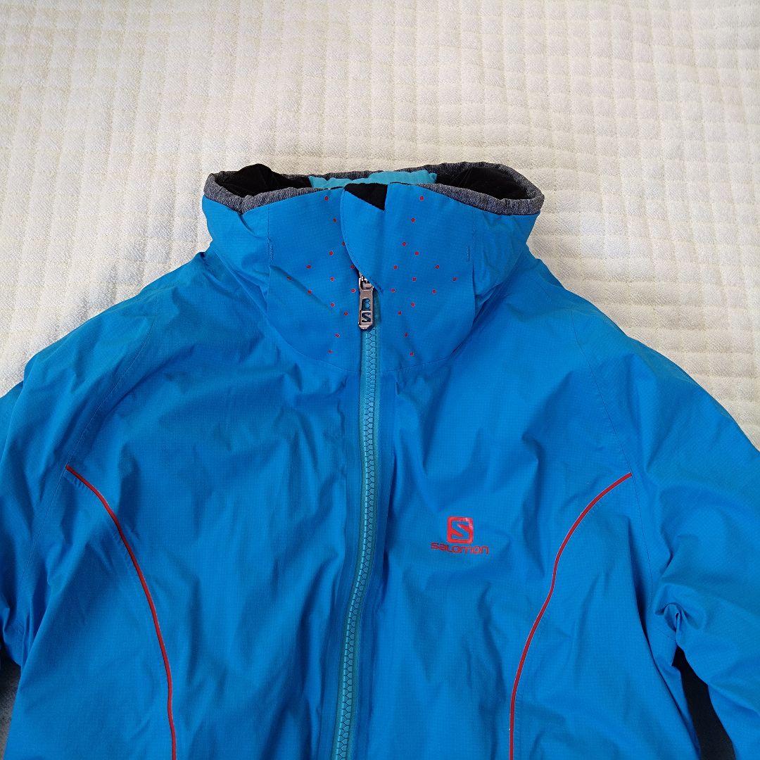 SALOMON GORE-TEX 青 スキーウェア レディースМサイズ