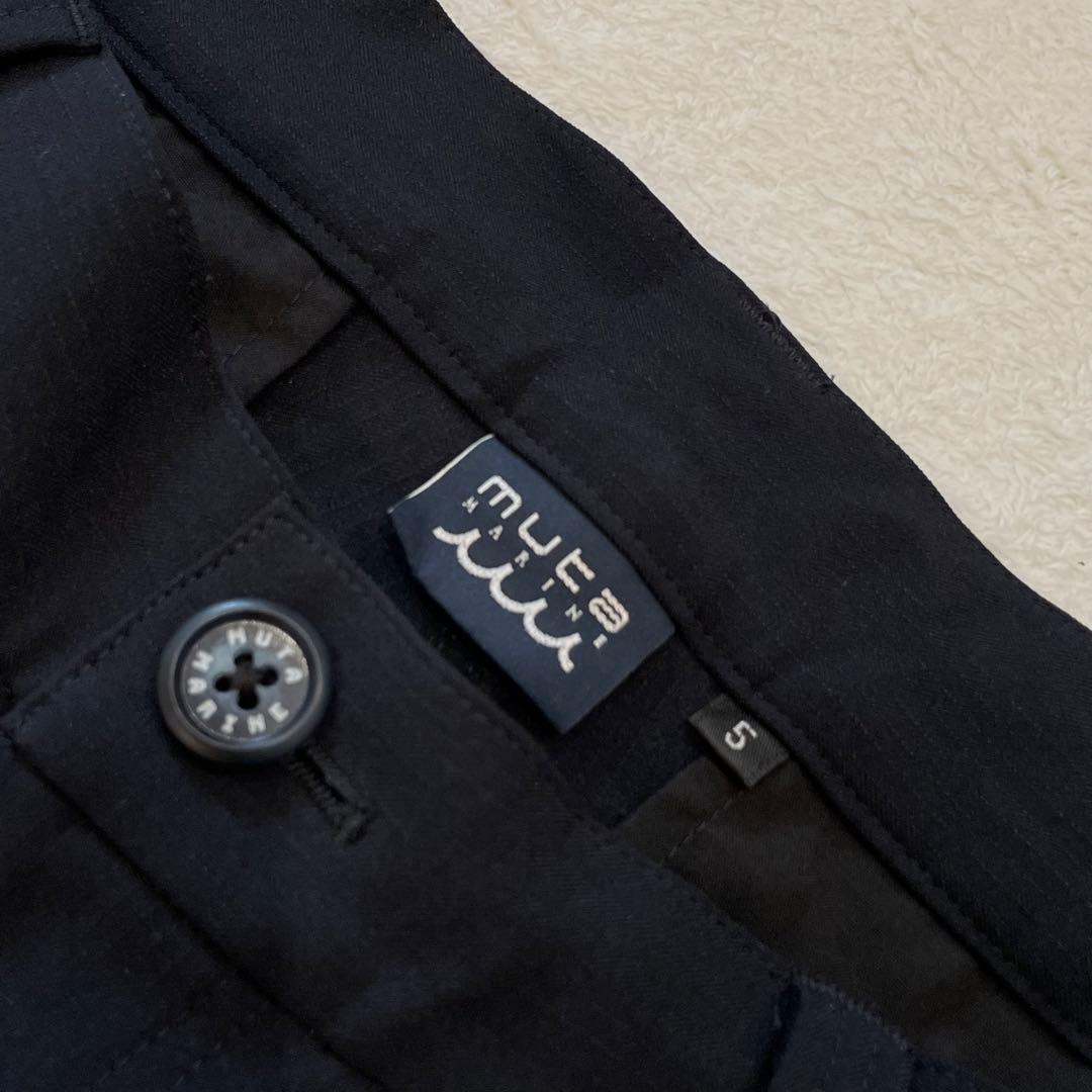 ムータマリン　セットアップ　ゴルフウェア　黒×黄　ストレッチ　ワッペン　フード