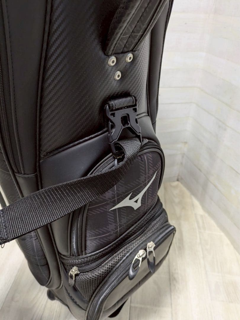 MIZUNO キャディバッグ チェック柄デザイン【左右で色違い】