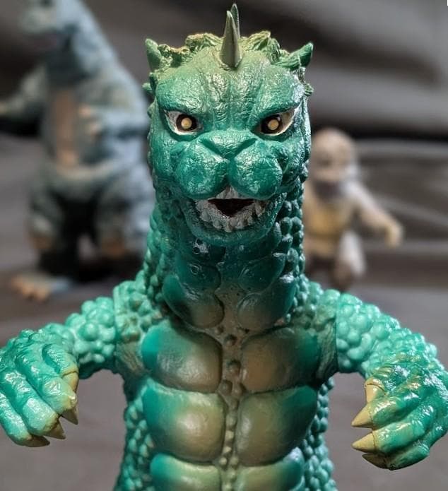 ゴジラ＆ミニラ＆ガバラ（Ｙ・ＭＳF）ソフビフィギュア３体セット