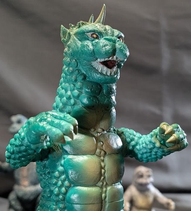 ゴジラ＆ミニラ＆ガバラ（Ｙ・ＭＳF）ソフビフィギュア３体セット