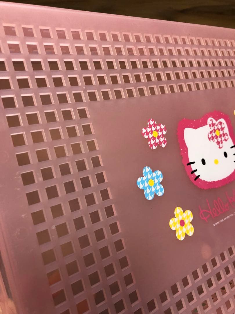 平成レトロ❣️ キティ　カオハナ　ミニトランク　缶　収納ケース　ボックス　お道具箱