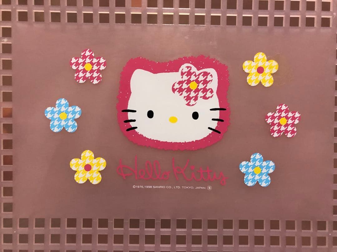 平成レトロ❣️ キティ　カオハナ　ミニトランク　缶　収納ケース　ボックス　お道具箱