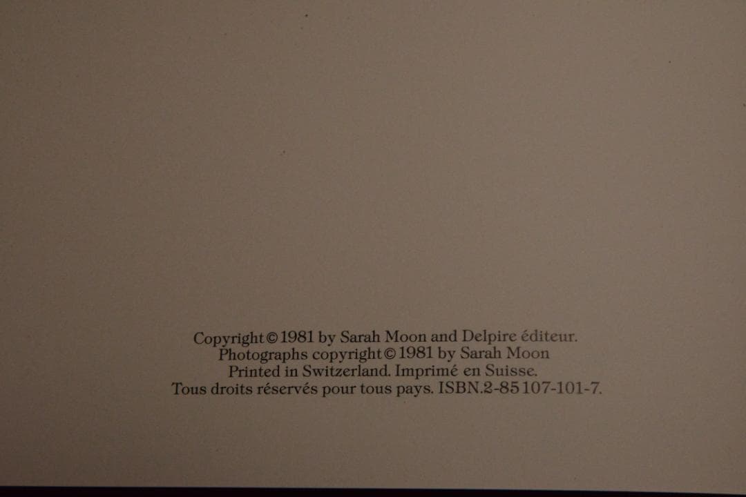 Souvenirs Improbables /Sarah Moon ★値下げした