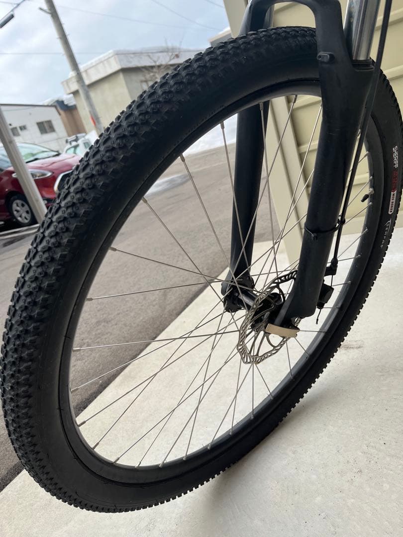 【中古・青森市引取限定】黒 マウンテンバイク メリダ