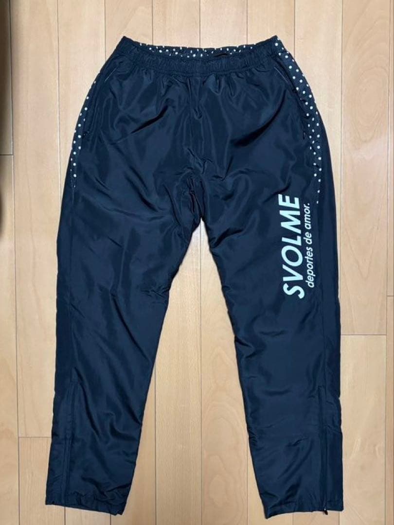 スボルメ svolme 中綿ジップアップパーカー　上下セット　ドット切替