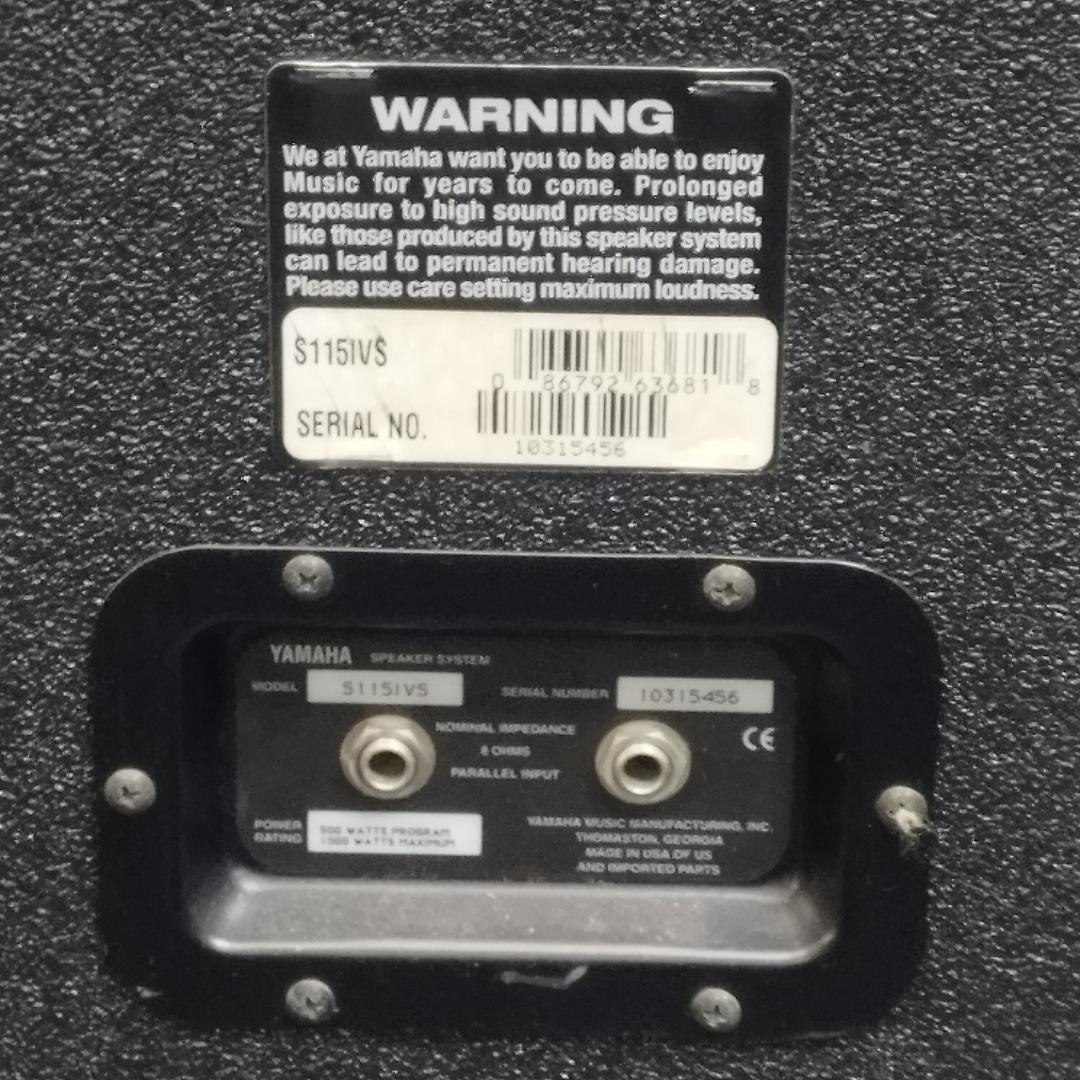 YAMAHA ヤマハ S115ⅣS PA スピーカー　ペア