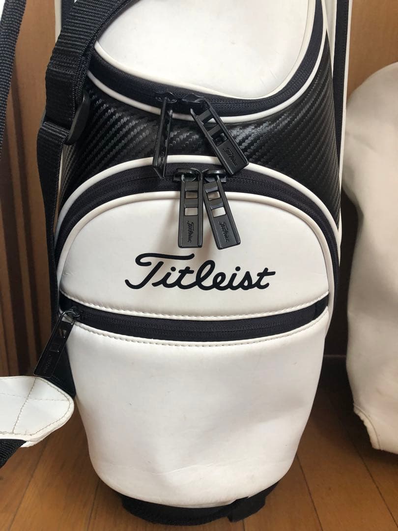 【送料込み】廃盤希少　タイトリスト　ホワイト　キャディバッグ
