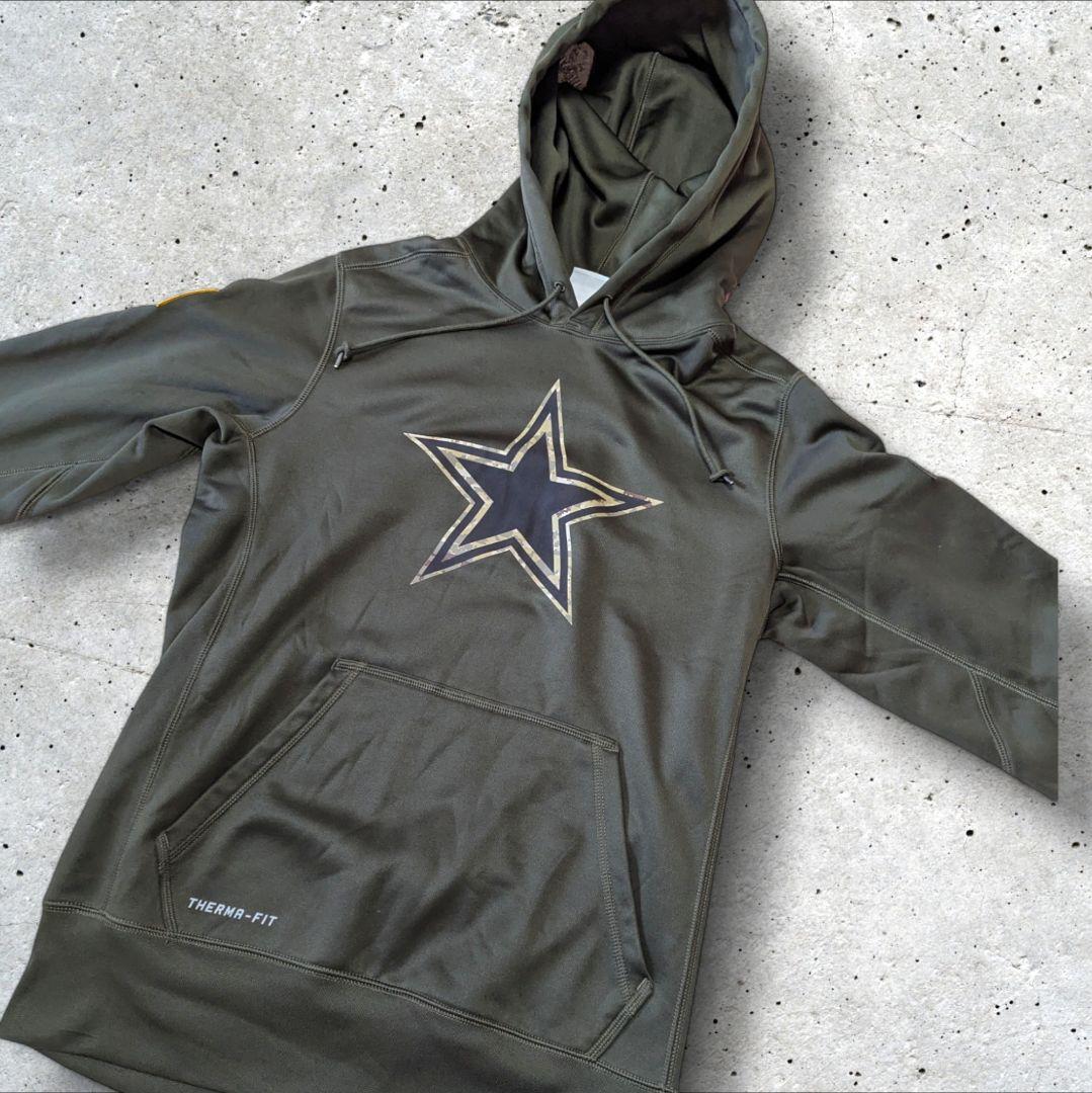 NIKEナイキNFLダラスカウボーイズUSA米軍コラボワッペンミリタリーカーキ