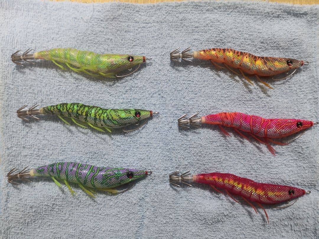 エギング DUEL パタパタ エギ 3.5号 19個セット ケース付き