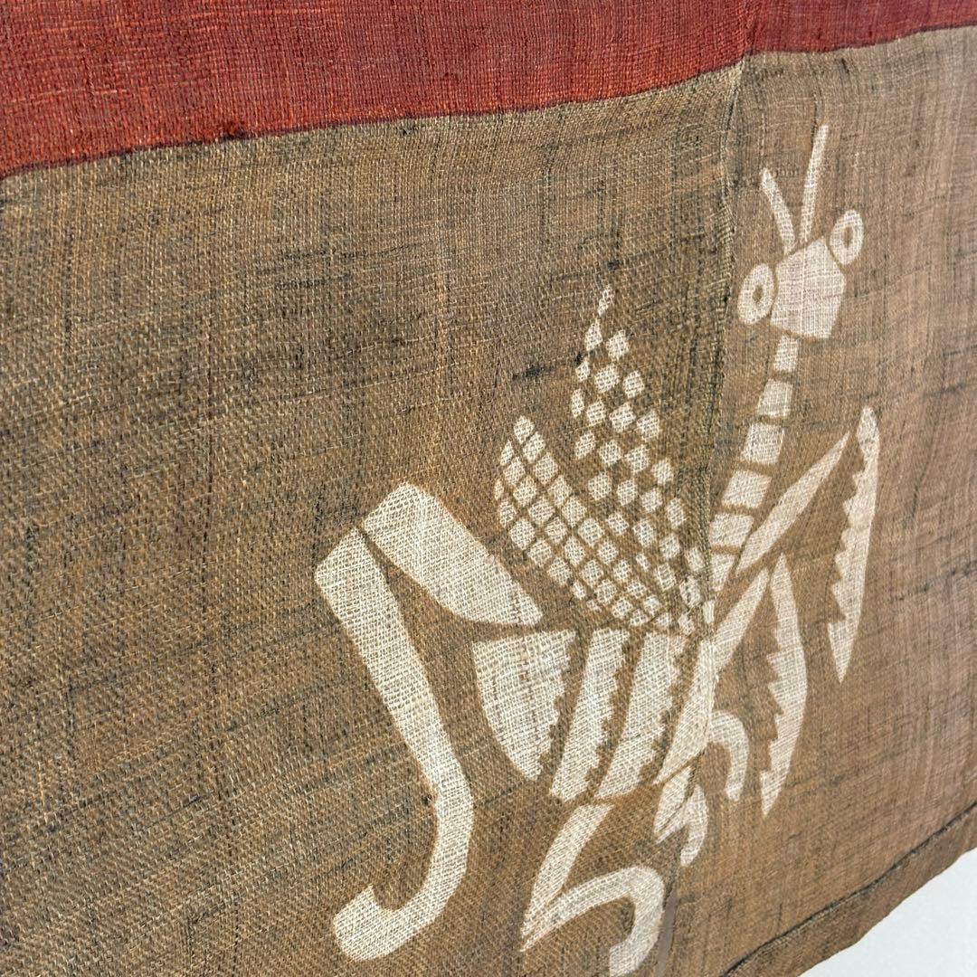 柚木沙弥郎　暖簾　蟹とカマキリ