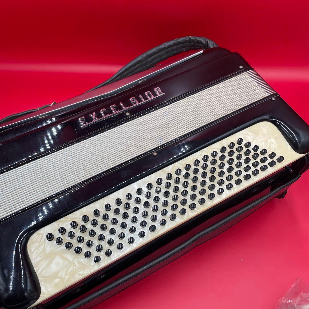 希少　EXCELSIOR mod.400　高級　アコーディオン　ケース付き　黒色