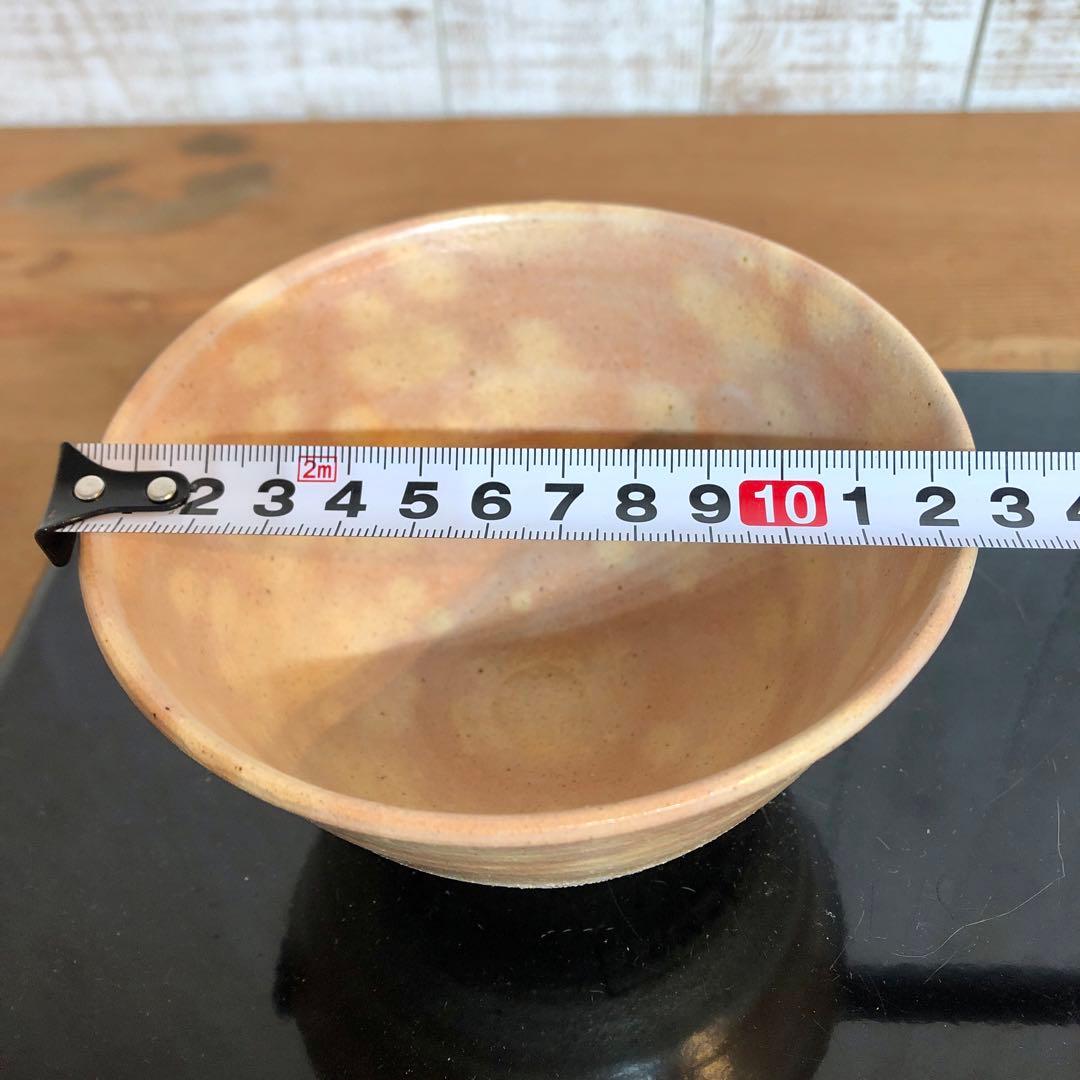 〈未使用〉ピンクマーブル柄がかわいい　茶碗　お砂入茶碗　抹茶碗　茶道具