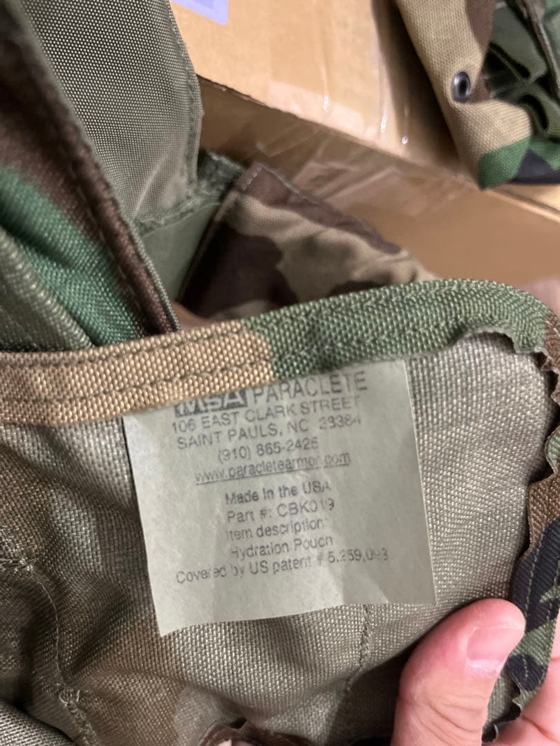実物　LBX-0094 プレートキャリア　ウッドランド　サバゲー　装備　ポーチ類