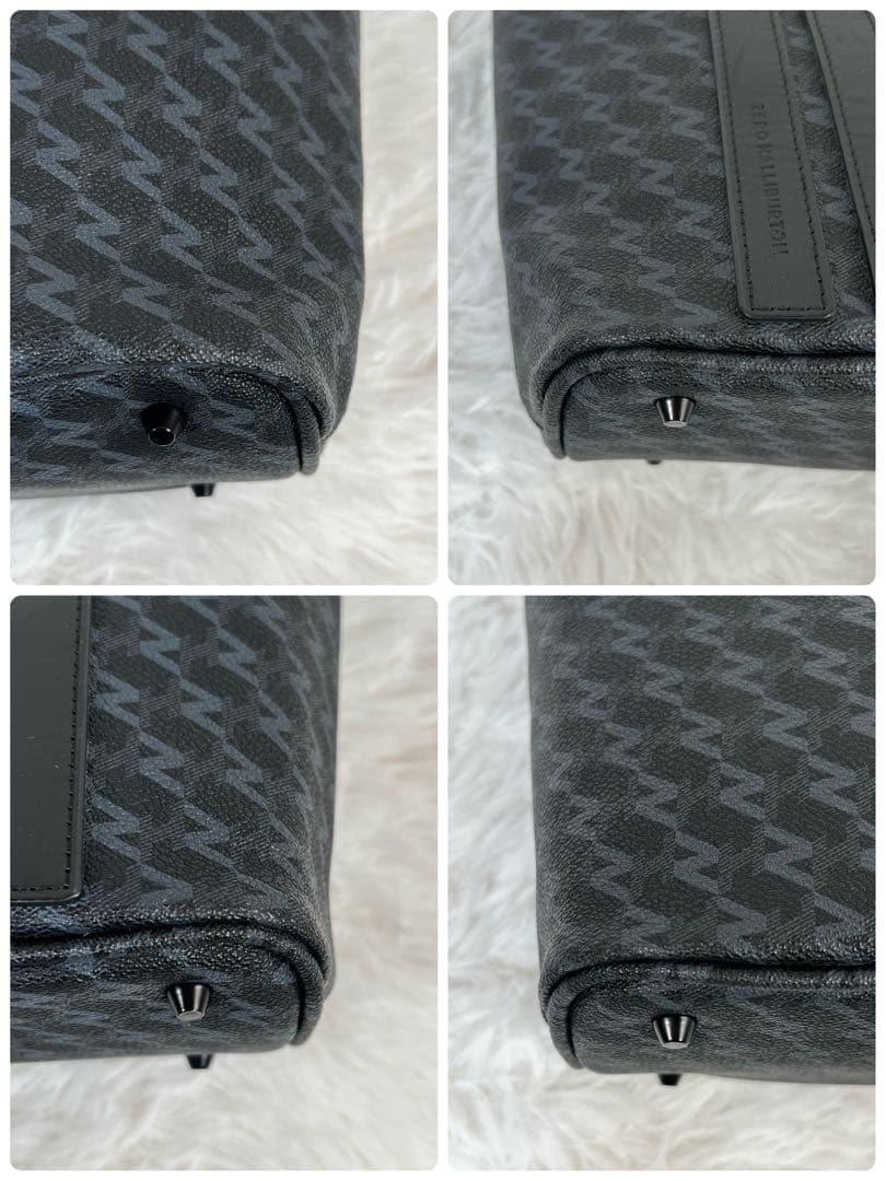 ゼロハリバートン カートバッグ トートバッグ モノグラム PVC 黒 現行