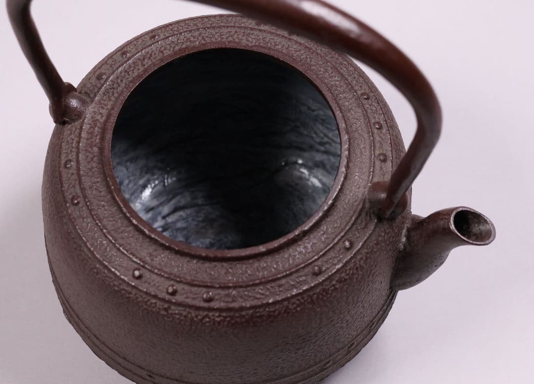 茶道具 釜師・佐藤清光 万代屋形 鉄瓶 共箱 萬代 湯沸 煎茶道具【MA527】