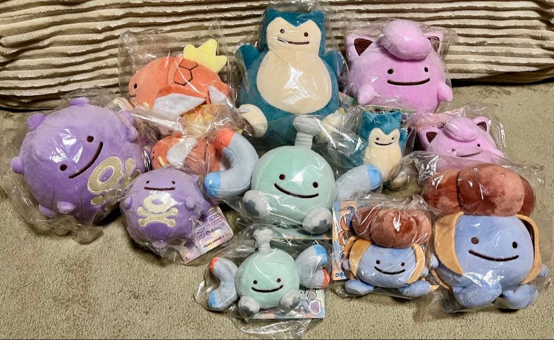 【未開封/タグ付】ポケモンへんしん！メタモン ぬいぐるみ&マスコット12点セット