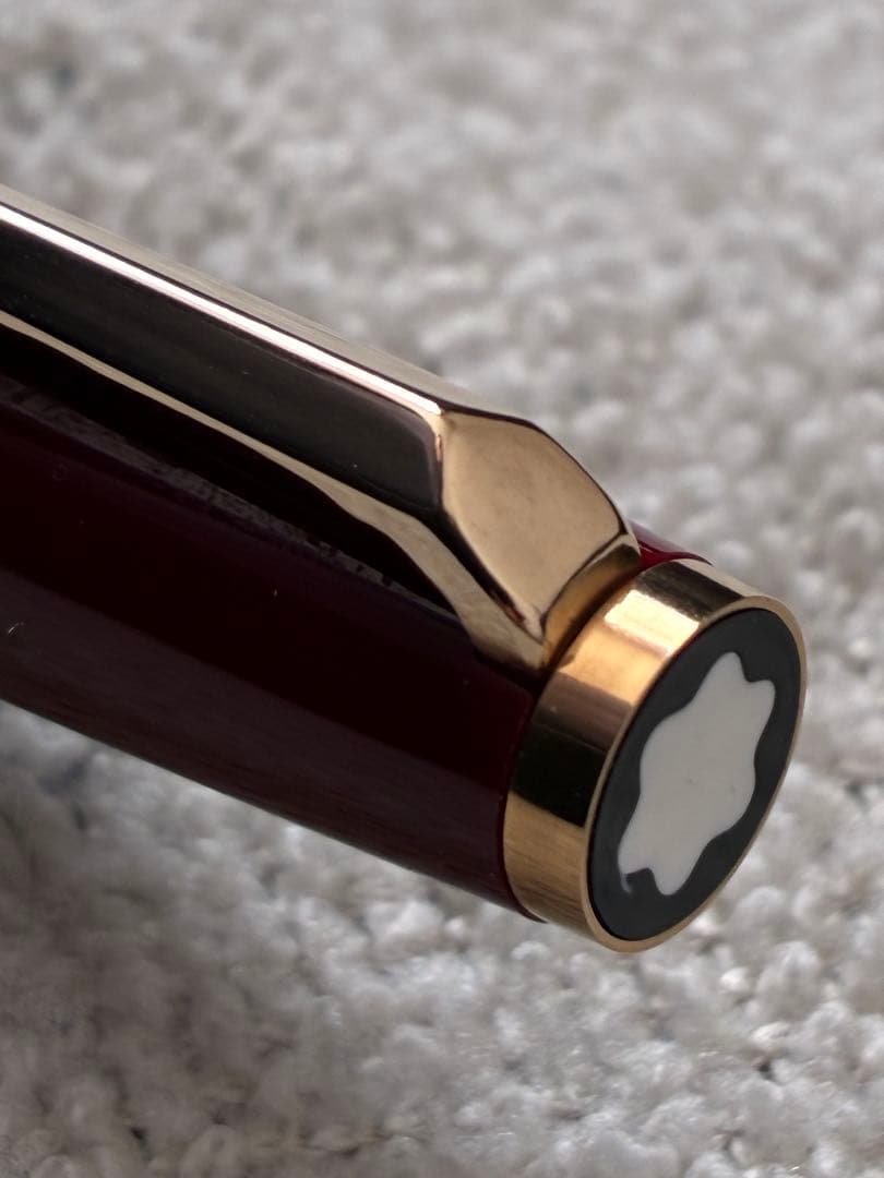 ◾️美品◾️MONT BLANC モンブラン◾️万年筆 ◾️ボルドー色／金色