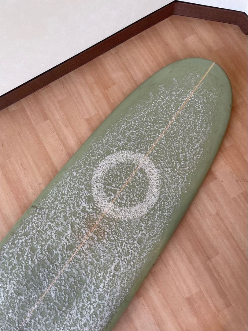 ロングボード サーフボード 緑 約270cm / 8.9