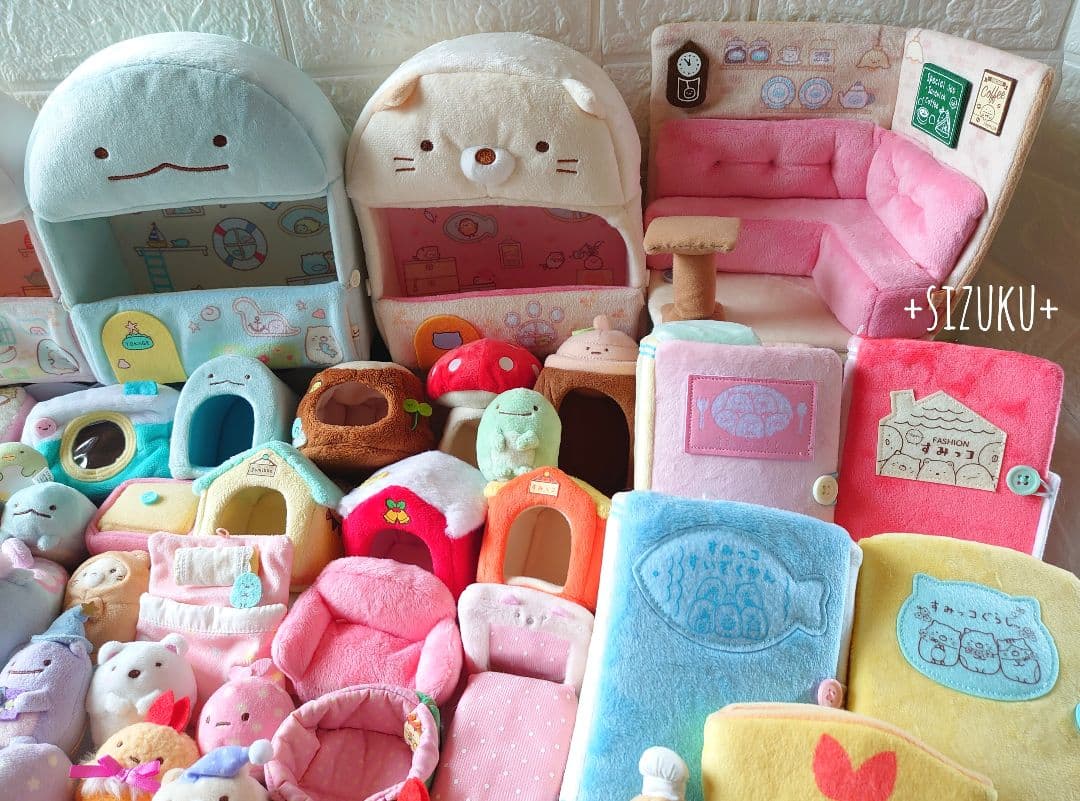 【豪華85点】すみっコぐらし ハウス おきがえ てのり等 ぬいぐるみ まとめ売り