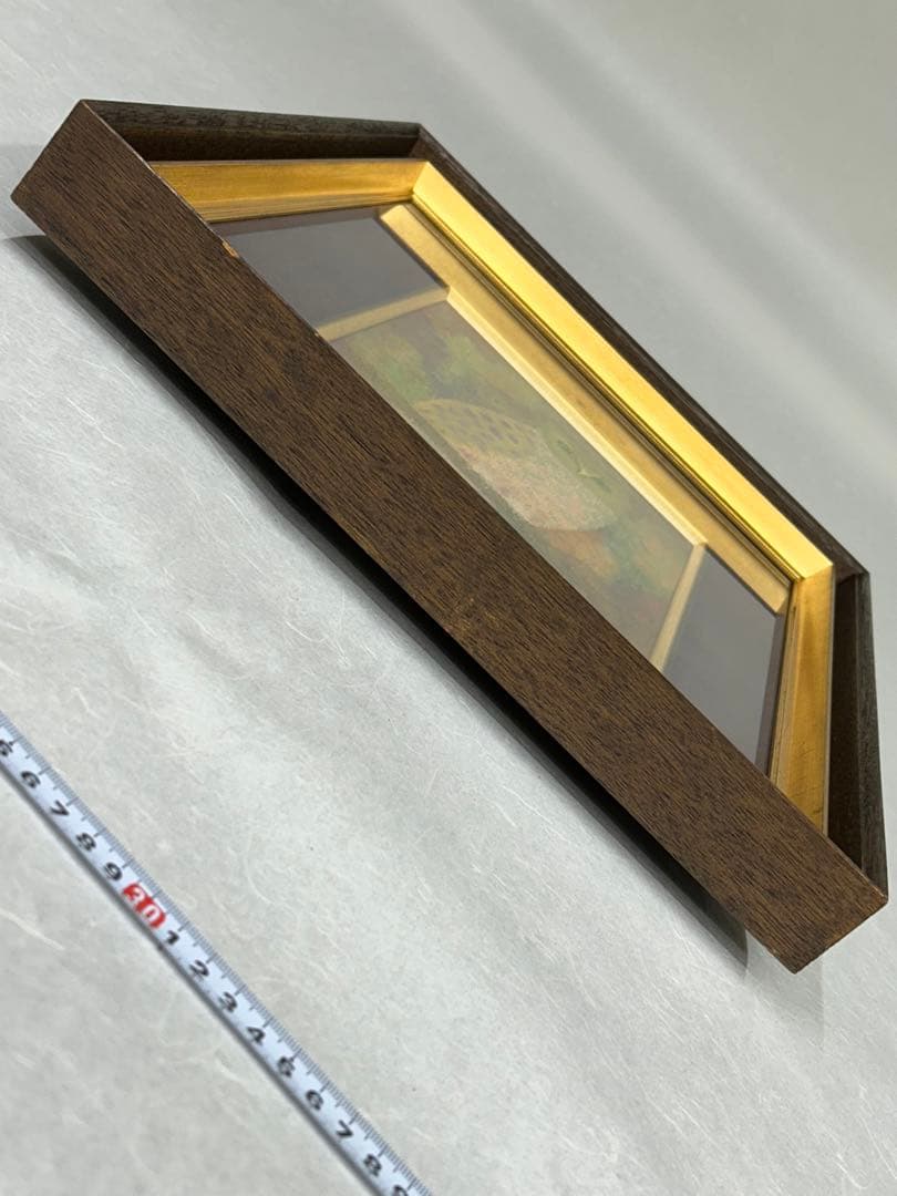 ふくろう　西村雄一　絵画　油彩画　額 美術品