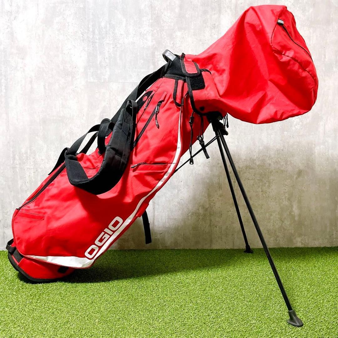 美品 OIGO オジオ スタンド型 キャディバッグ ゴルフバッグ 軽量モデル