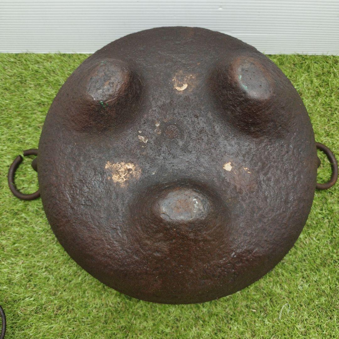骨董品 南部鉄器 風炉 風炉釜 茶道具 煎茶道具 車軸釜 火鉢