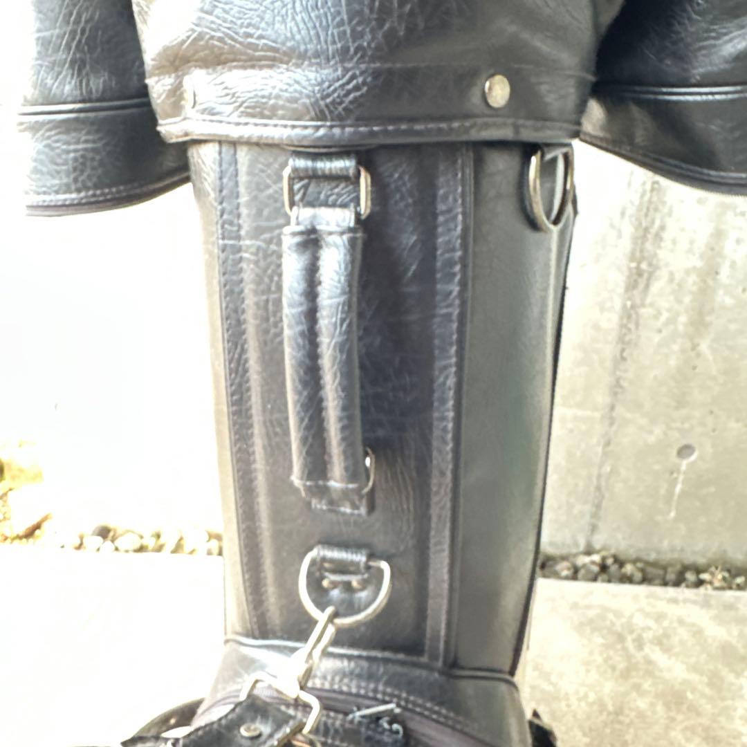 Titleist キャディバッグ ブラック/ホワイト革