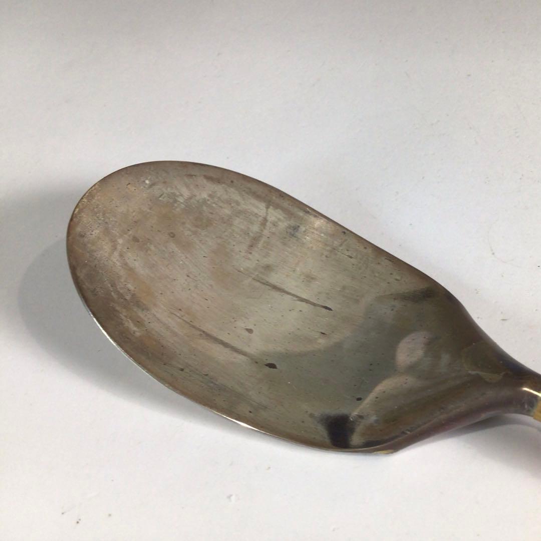 Ｐ９１　灰匙　『金工師　木村清五郎造』『南鐐灰匙』　共箱　茶道具　炭道具