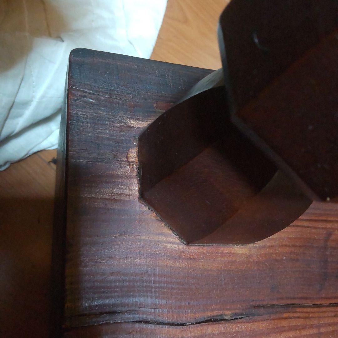 赤樫(あかがし)碁盤　真天地柾目　4.6寸　カバーなし