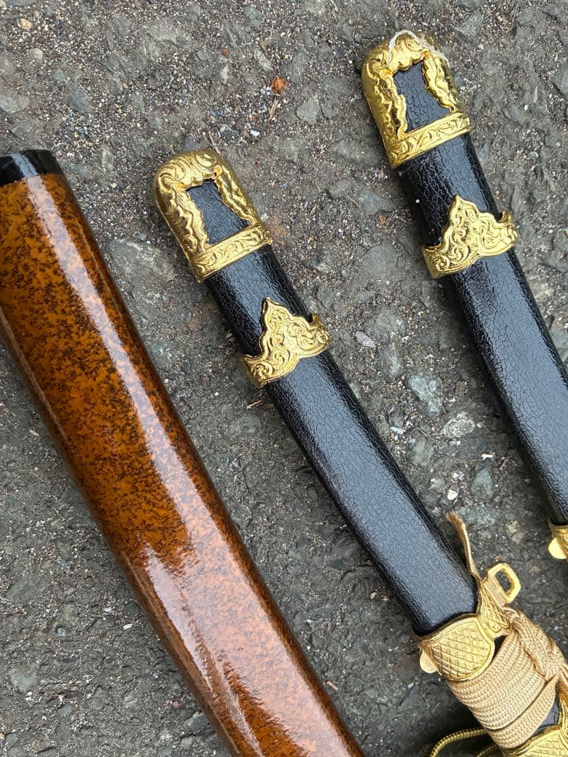 模造刀 太刀造り 金茶柄