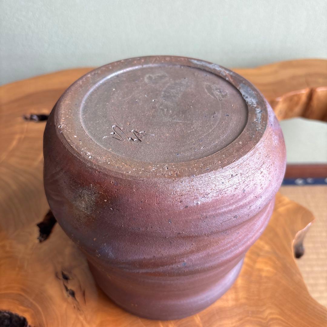 津軽金山焼 松風造 水指 茶道具 共箱