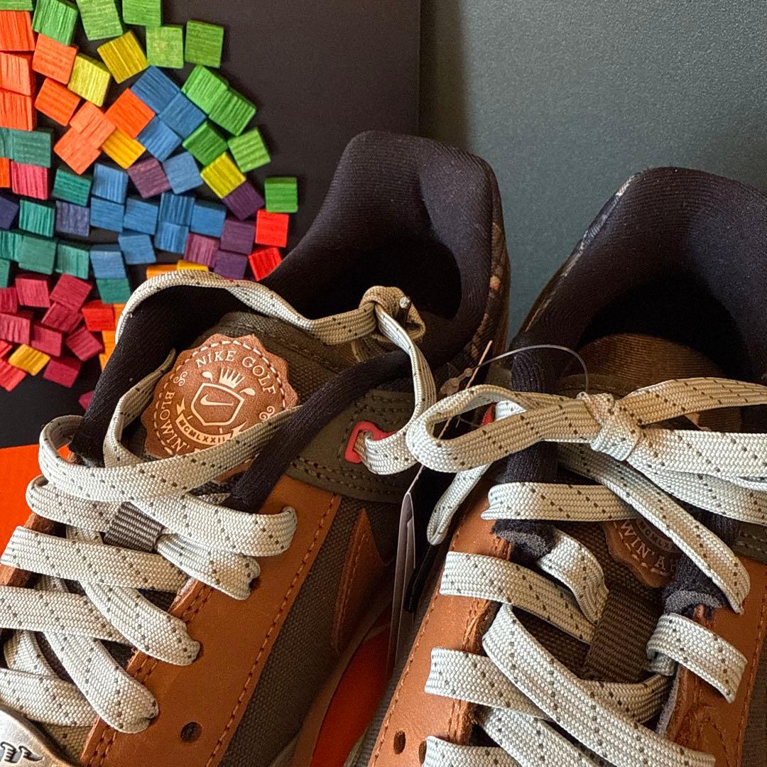 新品未使用 NIKE 26.5cm ゴルフシューズ ペガサス 89G カーキ