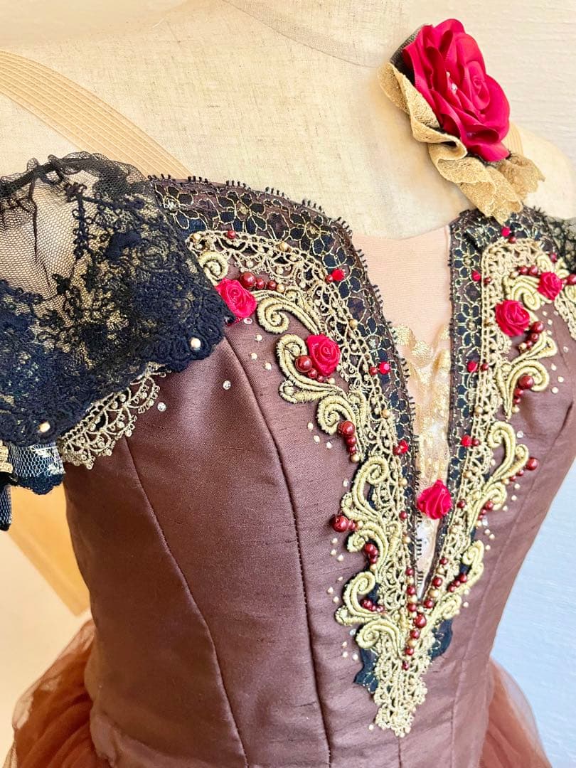 バレエ衣装　Sサイズ　ブラウン系