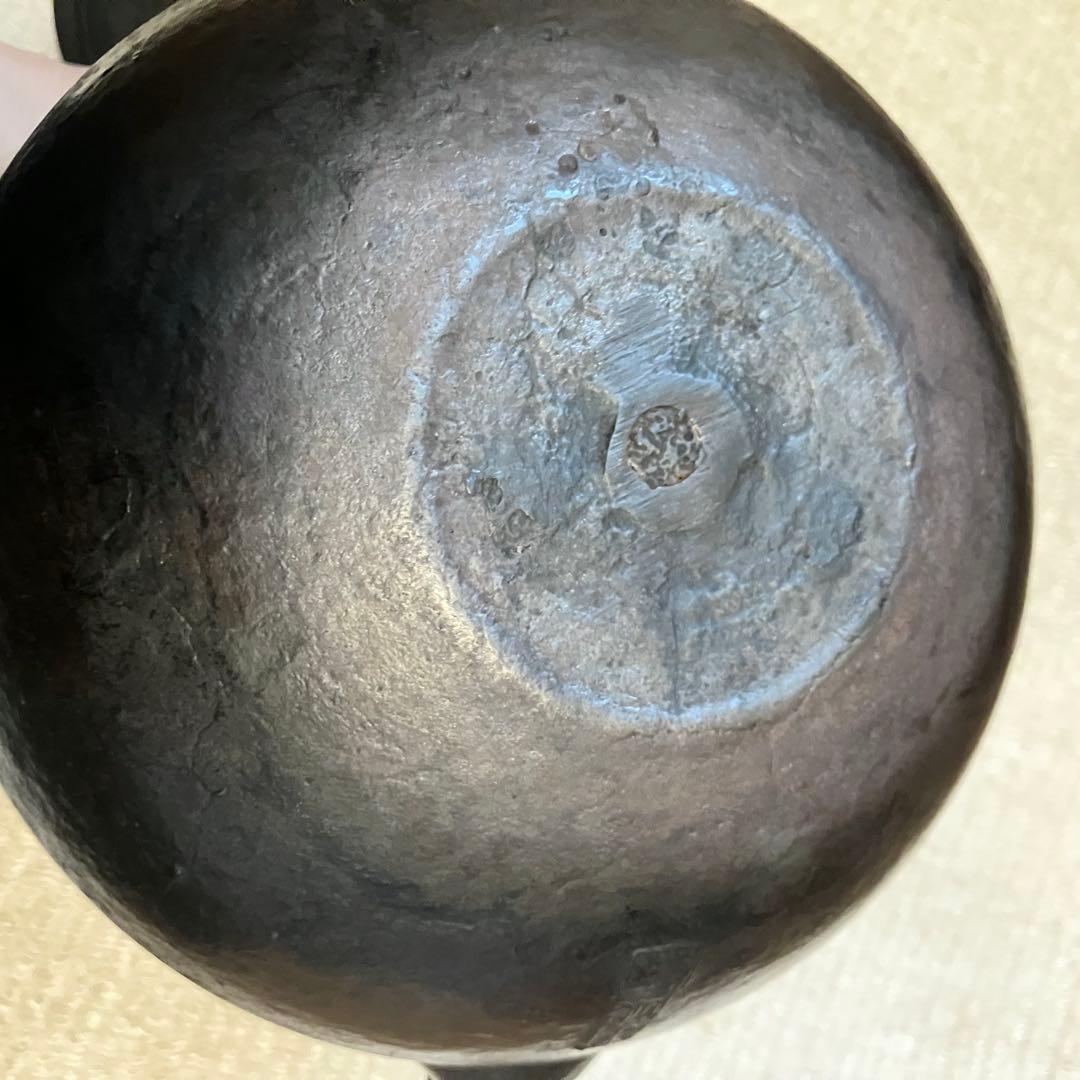 E*y様 超希少 南部 鉄瓶 一茶堂 鉄器 Vintage 時代物 虫食い 摘