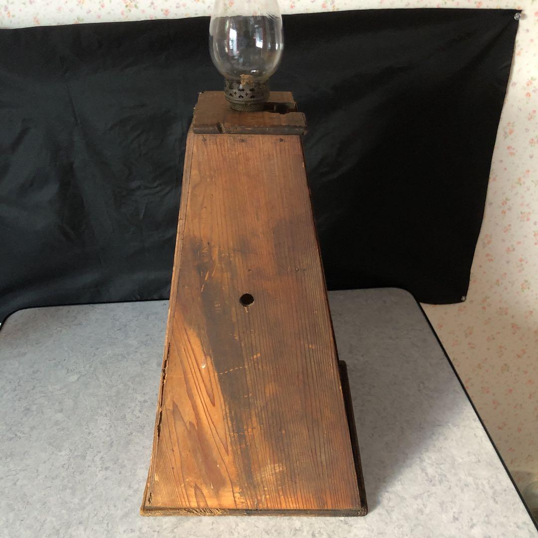 2色　ガラス置きランプ　置き台、蓋無し収納箱付き