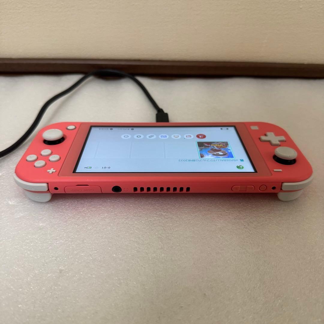 任天堂 スイッチライトSwitch lite コーラルピンク 完品 おまけ付き
