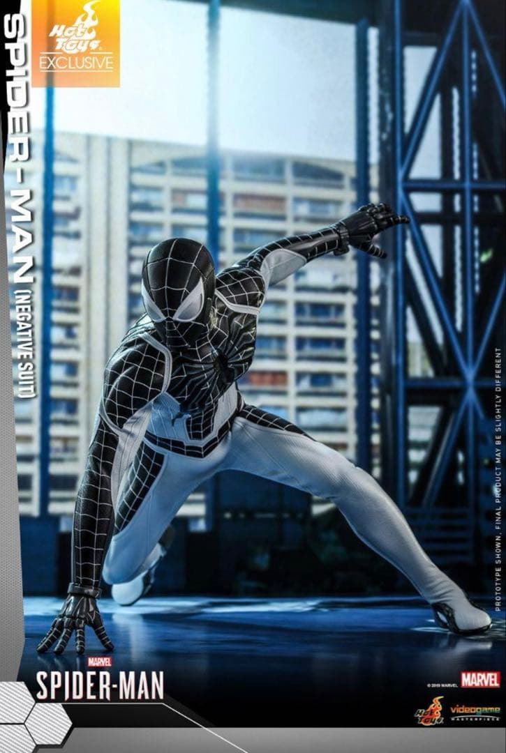 週末限定値下げ新品ホットトイズ1/6スケール スパイダーマン ネガティブスーツ版