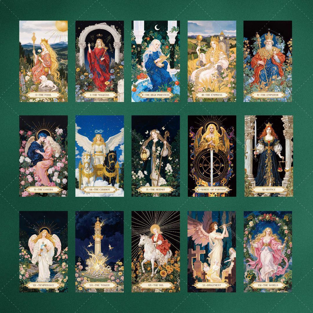 【正規品タロットカード】希少✨ロマンティック×中世×神秘の世界観の美麗デッキ