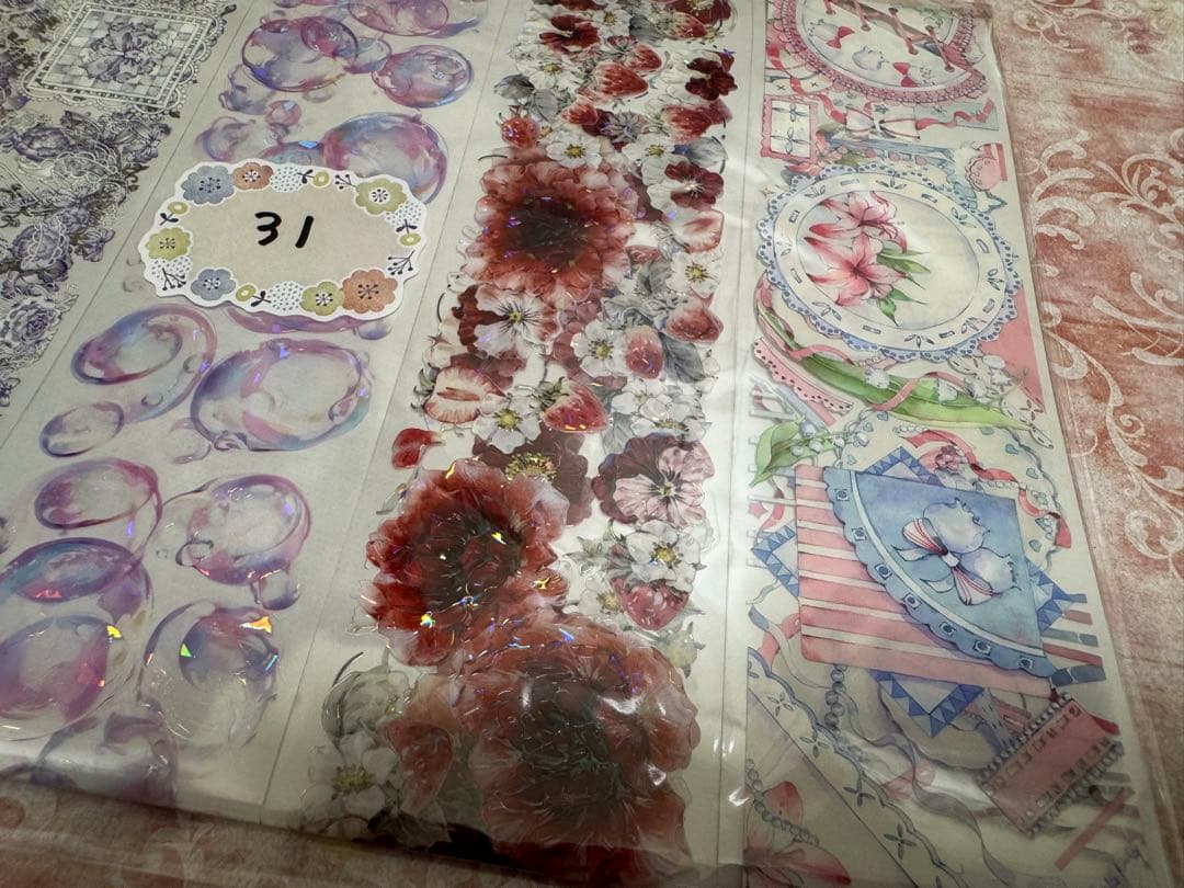 海外 PETテープ マスキングテープ 切り売りセット31